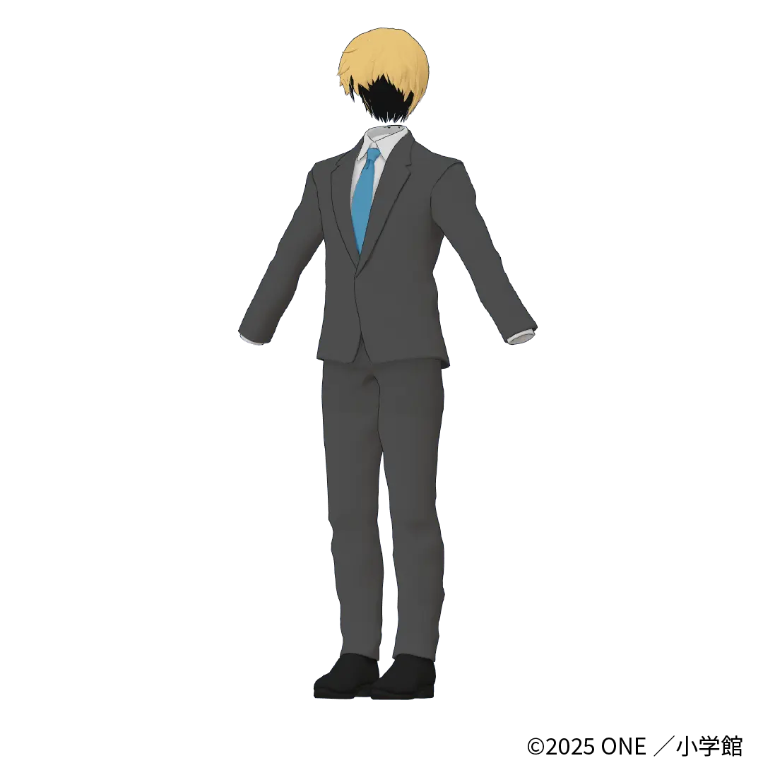 「霊幻新隆 ヘアスタイル・スーツ・オーラ｜フルセット」『モブサイコ100』