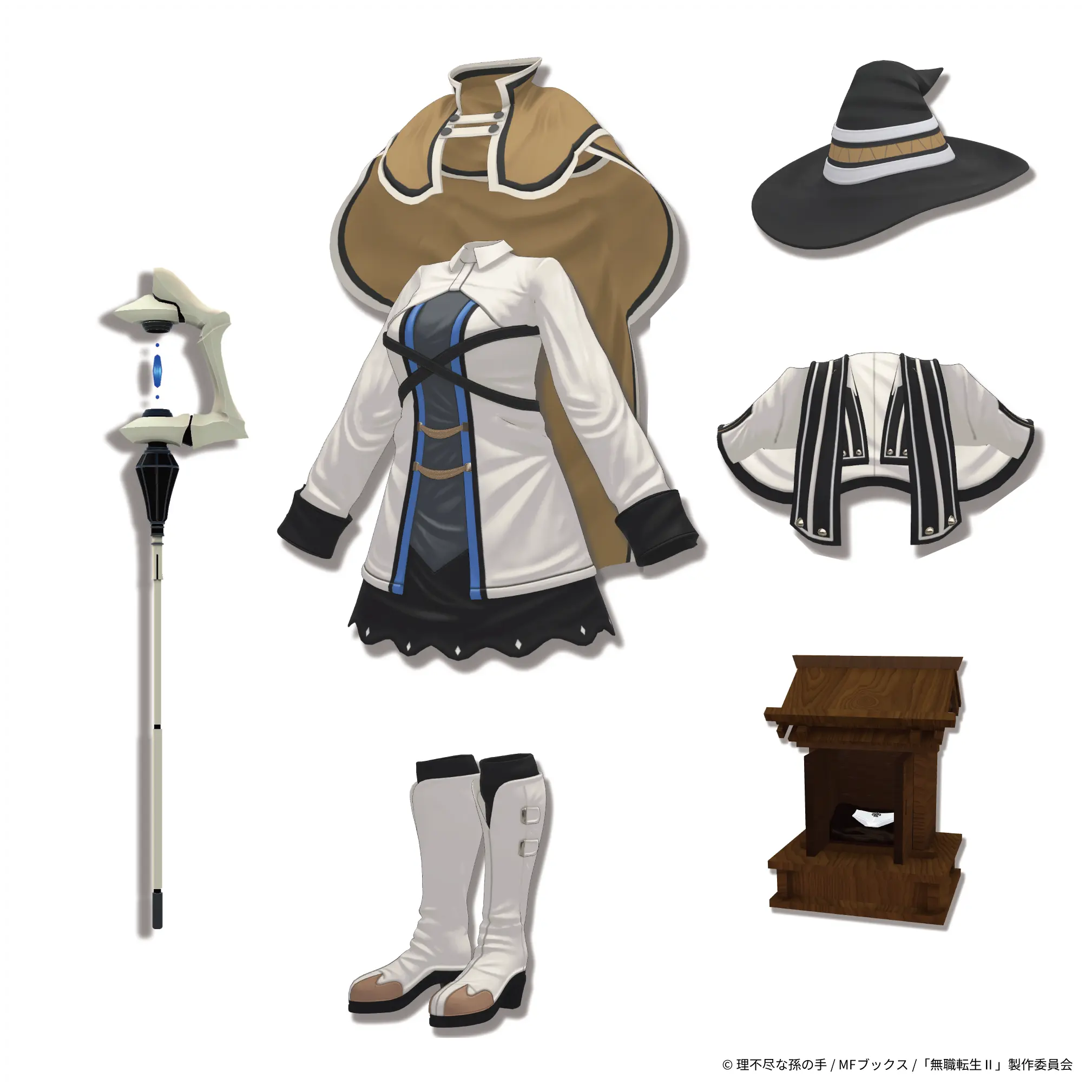 「ロキシー」髪型・衣装セット　『無職転生II ～異世界行ったら本気だす～』