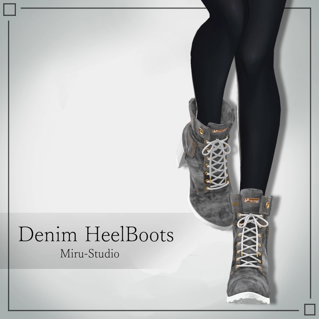 Denim HeelBoots | Miru-Studio