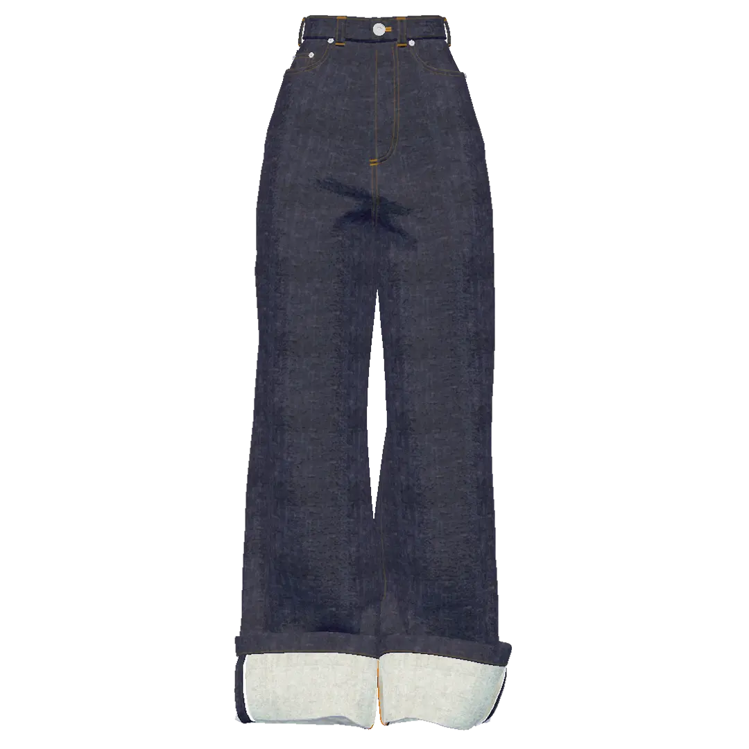 TAG DENIM PANTS