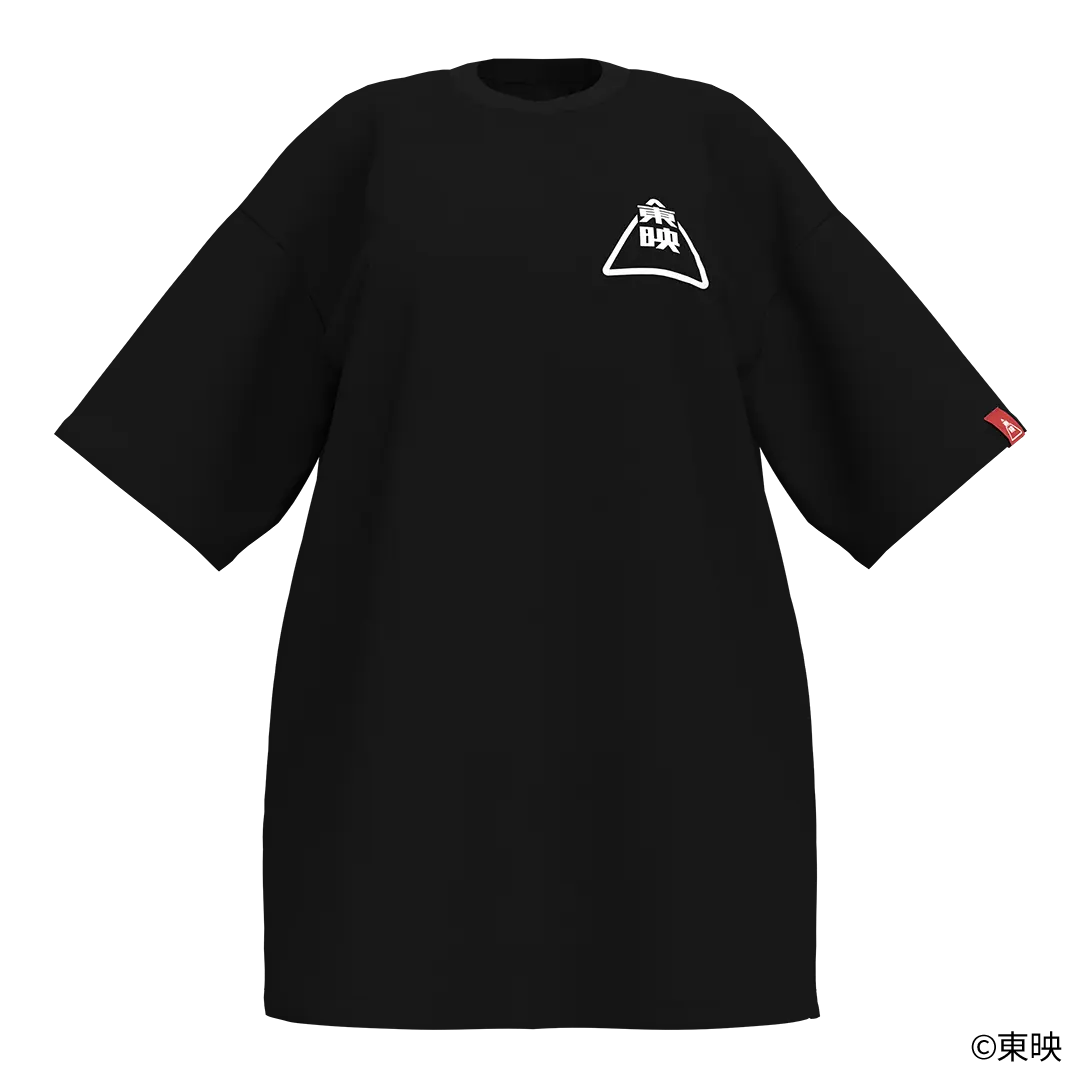 東映荒波計画 T-shirt sankaku / black