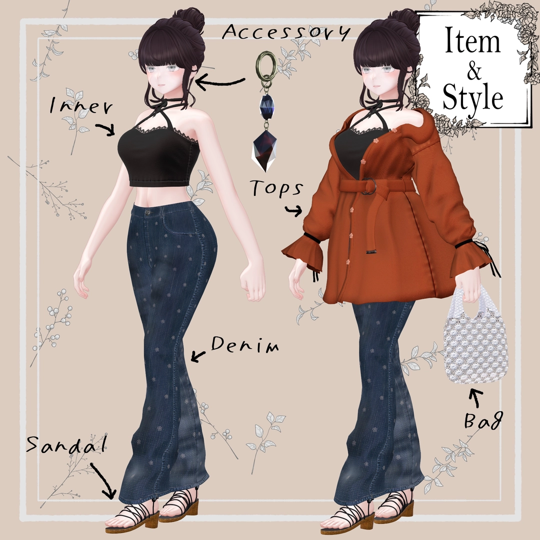 [13 Avatar] OHANA -shirt & boot cut denim code- | ちよ屋