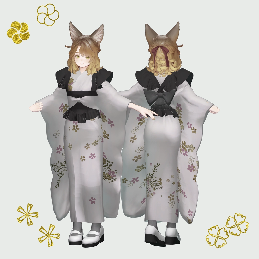 3アバター対応「カジュアル振袖」【Lapwing/マリシア/しなの】MA対応