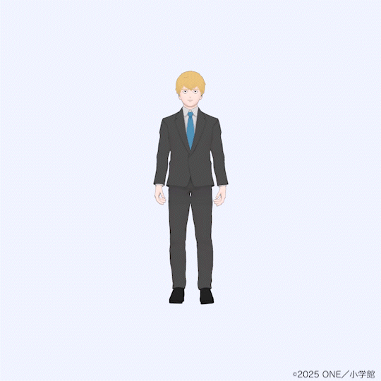 「霊幻新隆 ヘアスタイル・スーツ・オーラ｜フルセット」『モブサイコ100』